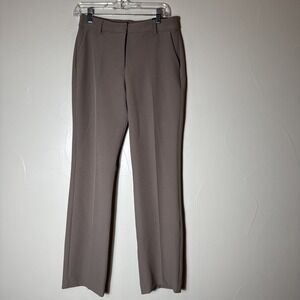 Express Womens 6R Editor Mid Rise Boot Cut  Stretch Dress Pants NWT Taupe